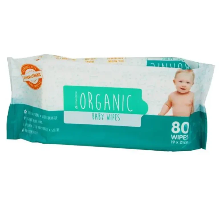 Baby Wipes 100 Percent Organic Biodegradable 19x21cm