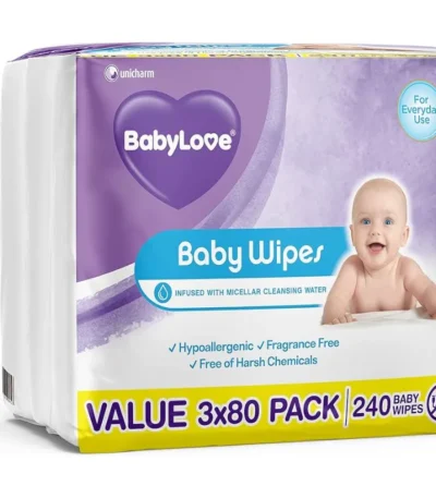 BabyLove Everyday Wet Wipes Fragrance Free Hypoallergenic 720 Piece