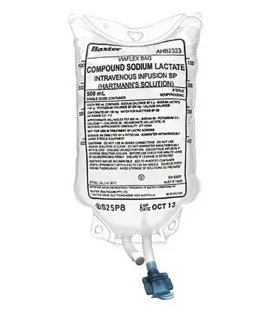 Baxter Viaflex Lactate Hartmanns Solution 500mL Bag