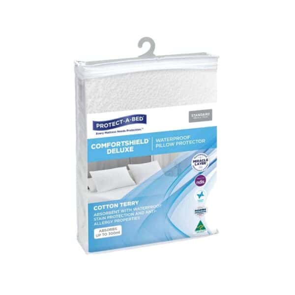 Protect-A-Bed Comfortshield Deluxe Pillow Protector, 48x73cm Standard (F0060PPS0)