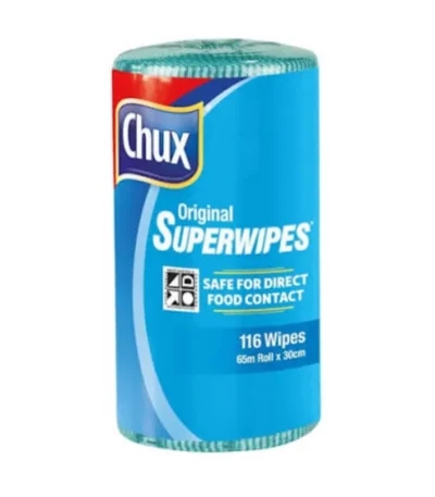 Chux Original Superwipes 30cm x 65 Metres Perforated Green 4 Rolls Per Carton
