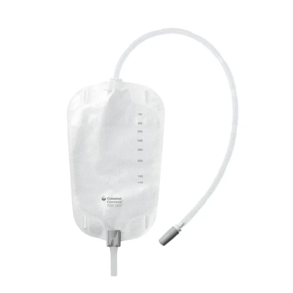 Coloplast Conveen Leg Bag Unisex Non Sterile Tube White Design Clamp Tap