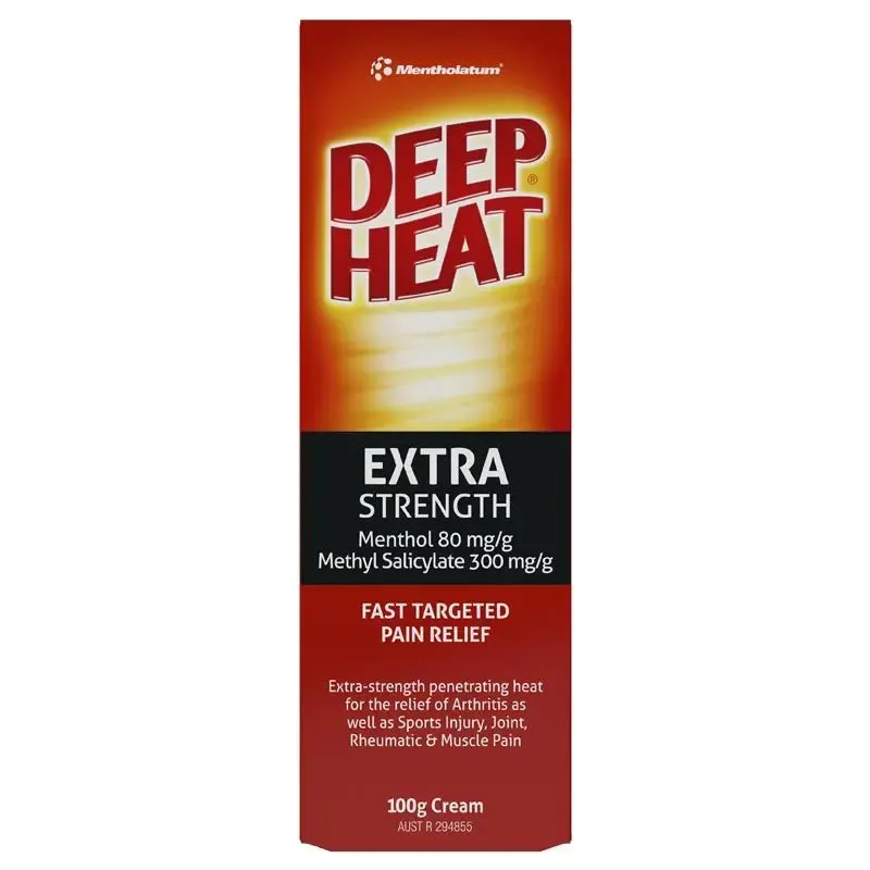 Deep Heat Extra Strength Cream 100g Deep Heat Extra Strength Cream 100g
