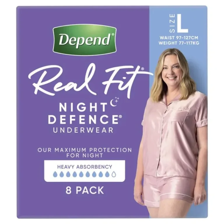 Depend Real Fit Night Defence Pants Large 97-162cm 1300mL