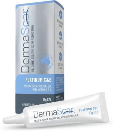 DermaScar Silicon Gel Platinum With Vitamin E & C 15g