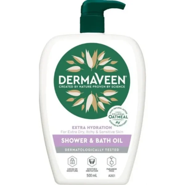 Dermaveen Extra Gentle Shower & Bath Oil 500ml