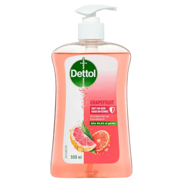 Dettol Antibacterial Liquid Handwash Pump Grapefruit 500mL