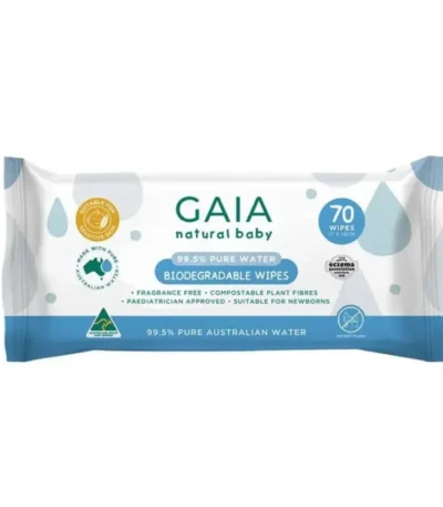GAIA Natural Baby 99.5% Pure Water Wipes