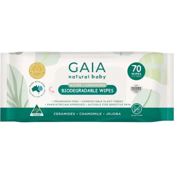GAIA Natural Baby Biodegradable Water Wipes