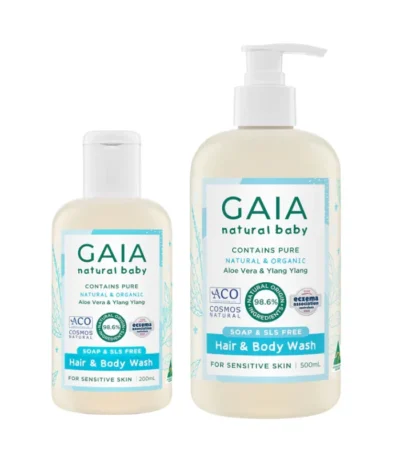 GAIA Natural Baby Hair and Body Wash Each