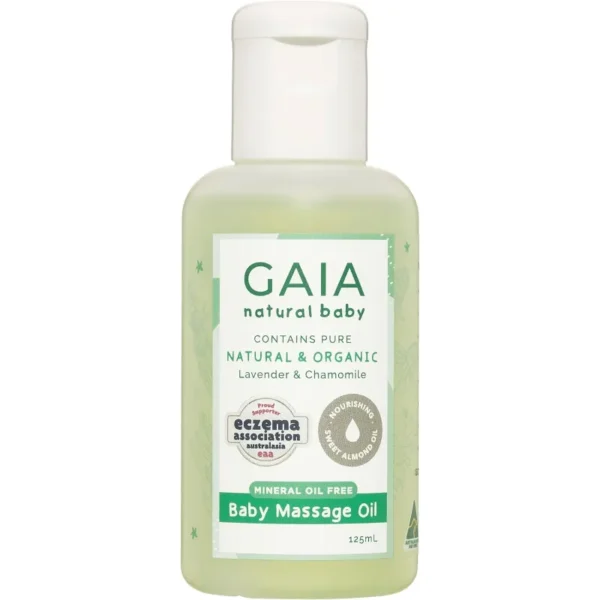 GAIA Natural Baby Massage Oil 125mL