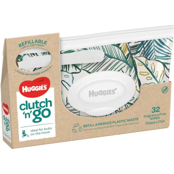 Huggies Baby Wipes Refillable Clutch