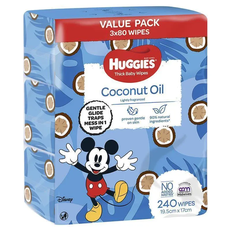 Huggies Thick Baby Wipes Coconut Oil Huggies Thick Baby Wipes Coconut Oil