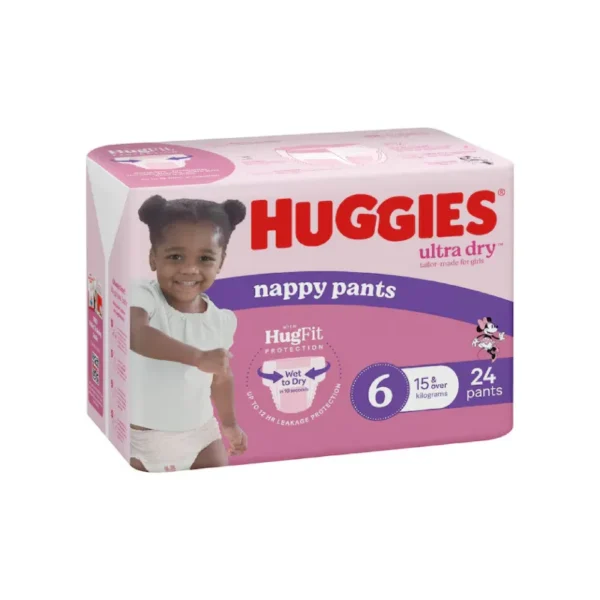 Huggies Ultra Dry Nappy Pants for Girls