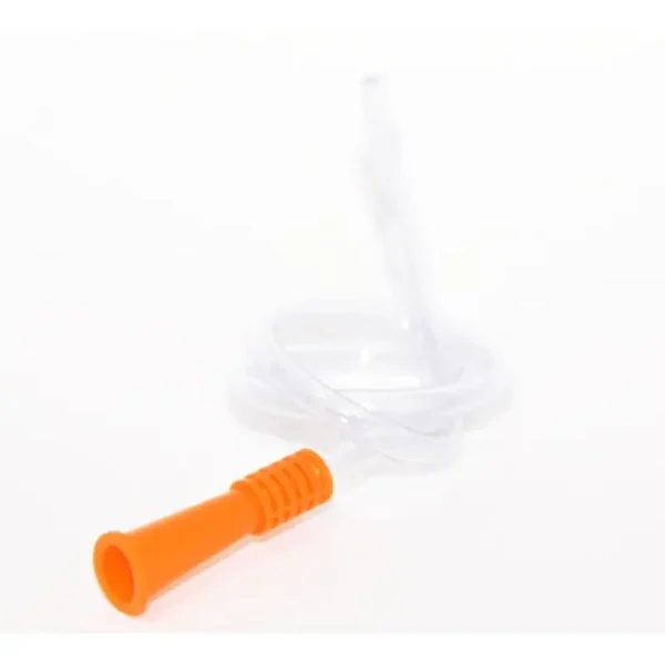 I.S. Cath 16G Male Intermittent Silicone 42Cm Orange Funnel Coude Tapered Tip Mc16Fr - Pack of 30