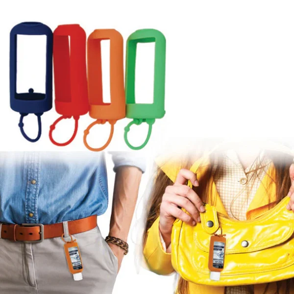 Jelly Wrap Silicone Hanging Strap for All-Purpose Sanitiser Gel 75 Percent Ethyl Alcohol 70ml