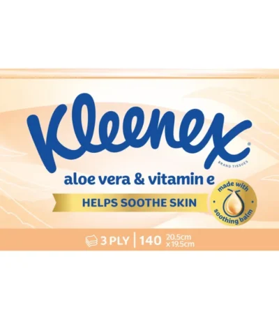 Kleenex Aloe Vera & Vitamin E 3 Ply Facial Tissues