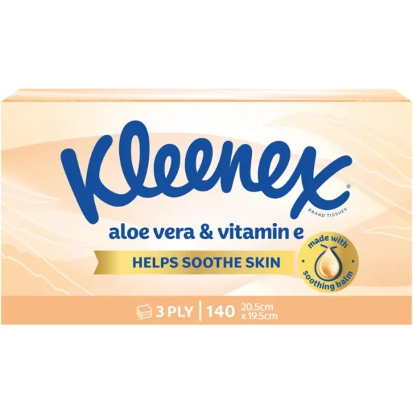 Kleenex Aloe Vera & Vitamin E 3 Ply Facial Tissues
