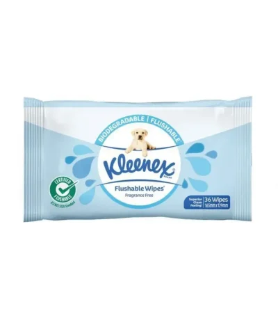 Kleenex Flushable Wipes Fragrance Free