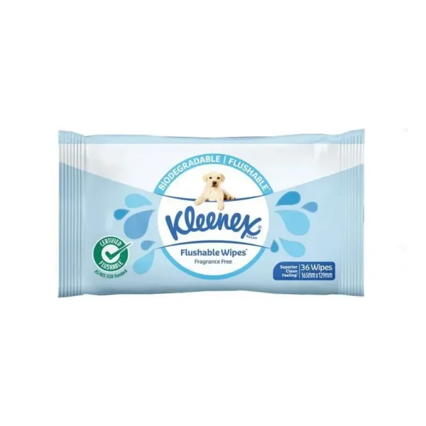 Kleenex Flushable Wipes Fragrance Free