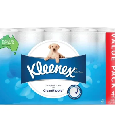 Kleenex Toilet Tissue Complete Clean White