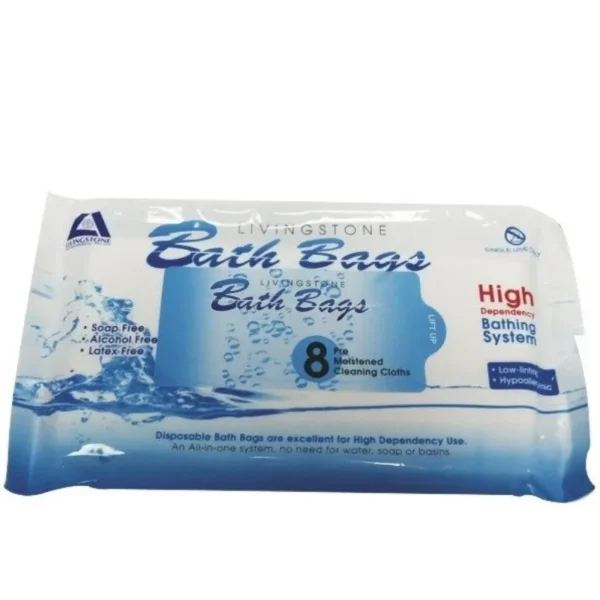 LIV Bath Bags Bathing Wipes Resealable