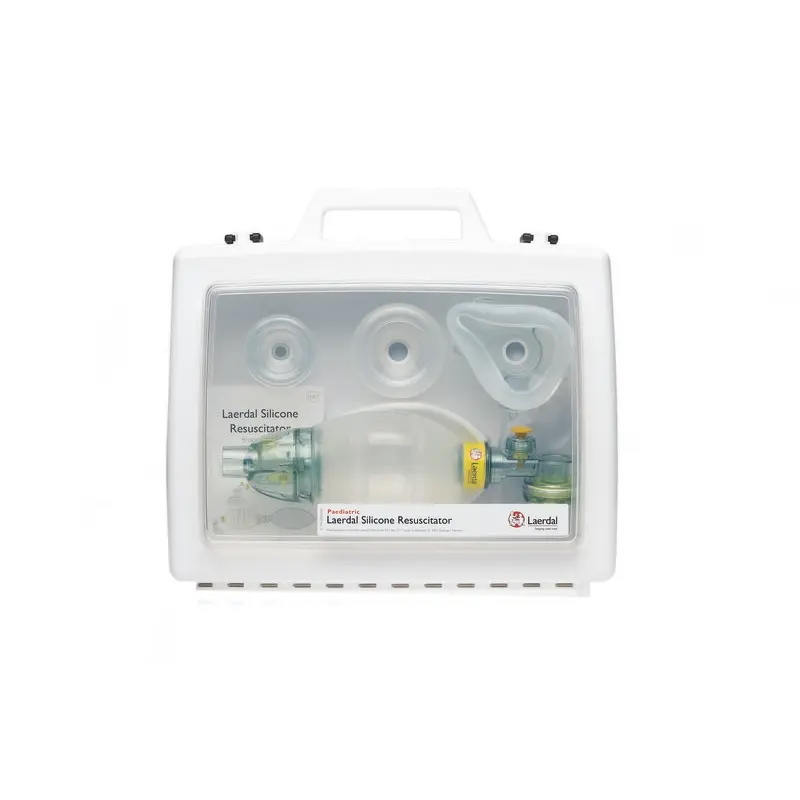 Laerdal Silicone Resuscitator Paediatric Complete In Compact Case Laerdal Silicone Resuscitator Paediatric Complete In Compact Case