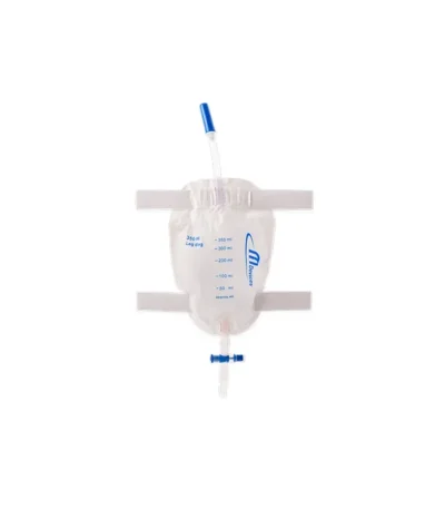 MDevices Leg Bag T-TAP Non-Return Valve with Bonded Step Connector and Silicone Straps Sterile
