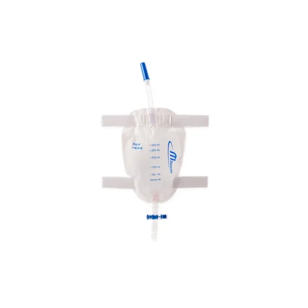 MDevices Leg Bag T-TAP Non-Return Valve with Bonded Step Connector and Silicone Straps Sterile
