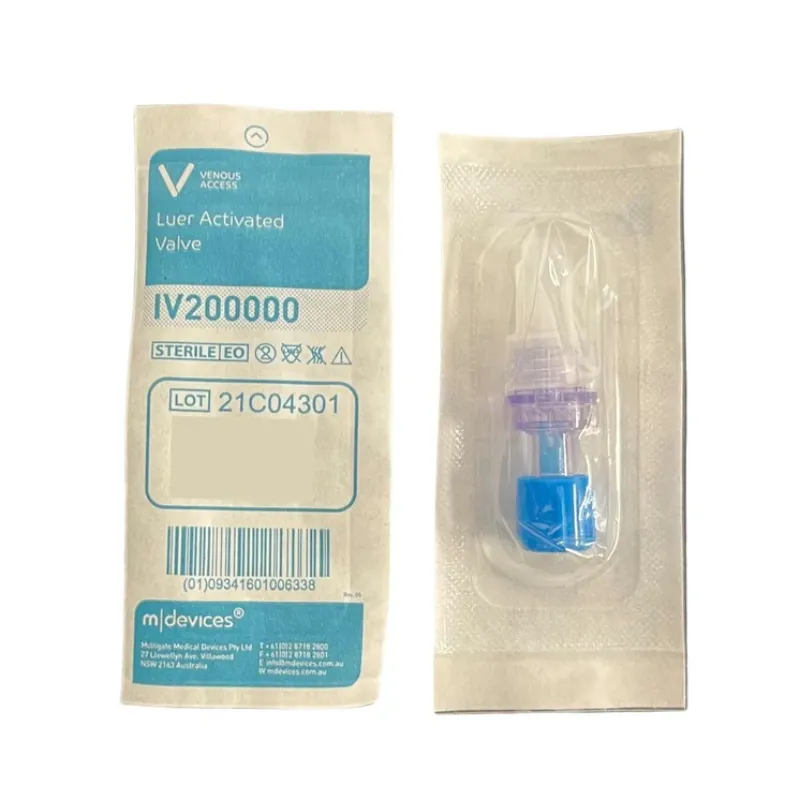 MDevices Luer Activated Valve Blue Sterile MDevices Luer Activated Valve Blue Sterile