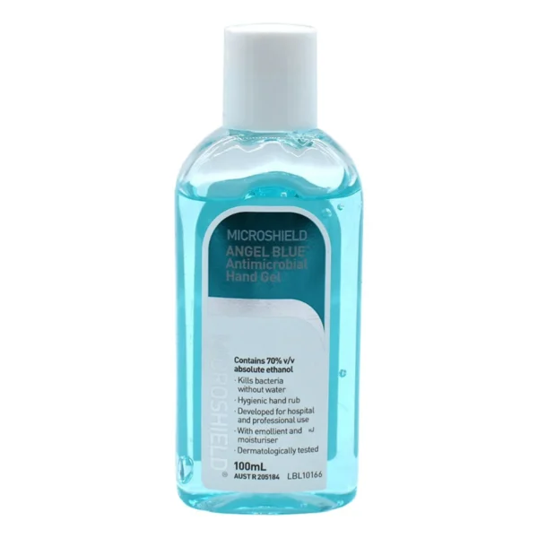 Microshield Blue Antimicrobial 100mL Angel Hand Gel