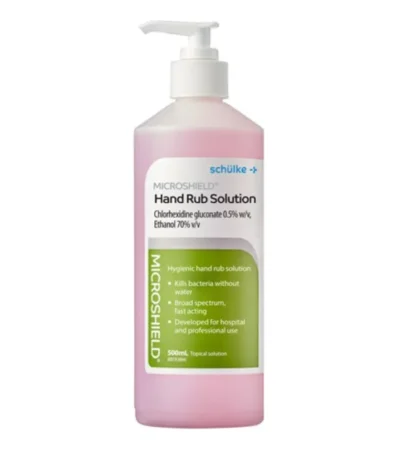 Microshield Handrub Solution Chlorhexidine 500mL with pump