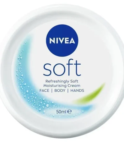 NIVEA Soft Moisturiser Cream Face Body Hands 50ml
