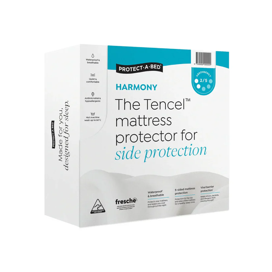 PAB_HARMONY_SIDEPROTECTION_MP_Packshot-2000x2000_900x_5afaa1a1-36f1-459e-a744-71d820f17a1f Protect-A-Bed Harmony TENCEL Mattress Protector - All Sizes - Image 1