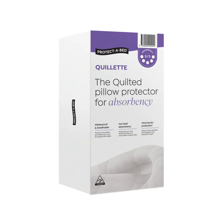 PAB_QUILLETTE_COTTONQUILTED_PP_Packshot-2000x2000_900x_f5ca6951-8f6a-4b45-9f03-32392b31ee8e Protect-A-Bed Cotton Quilted Waterproof Pillow Protectors, 48x73cm Standard (F0067PPS0) - Image 1