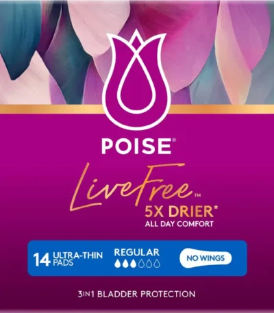Poise Live Free Pad Super Female 150mL