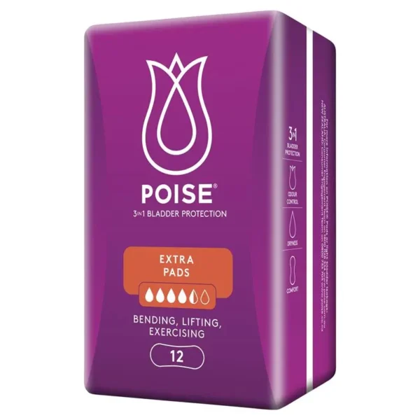 Poise Pads Extra 315x120mm Female 315mm White 540mL