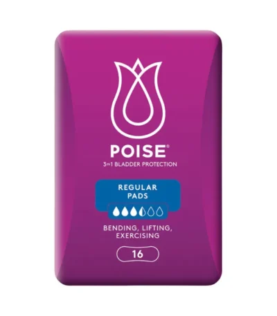 Poise Pads Regular Female 248mm 240mL White