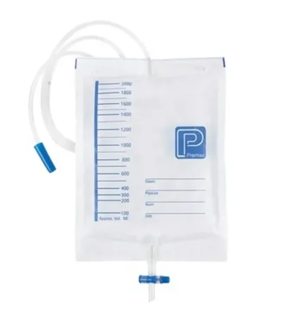 Premier Night Drainage Bag 120cm Tube 2000mL