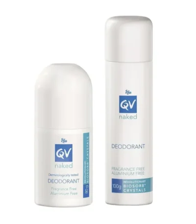 QV Naked Deodorant (80g Roll On / 100g Spray)