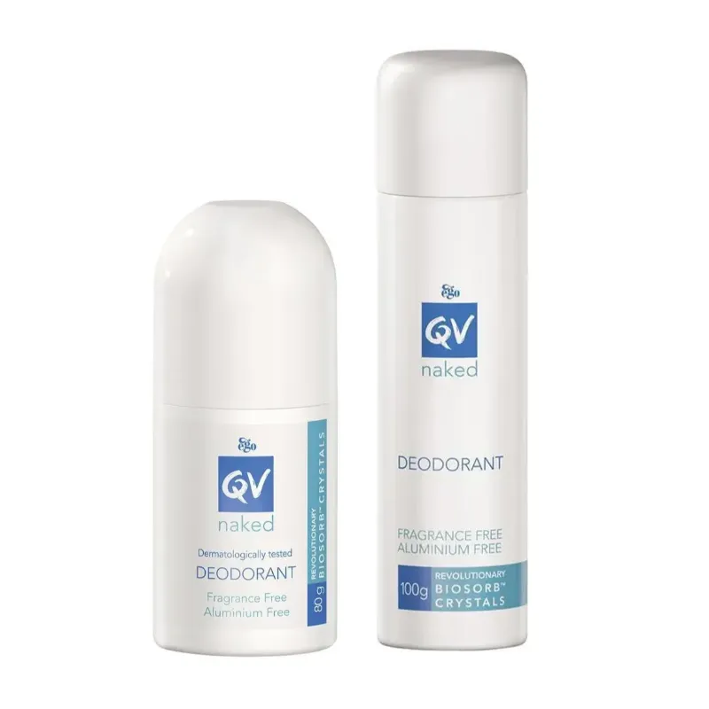 QV Naked Deodorant (80g Roll On / 100g Spray) QV Naked Deodorant (80g Roll On / 100g Spray)