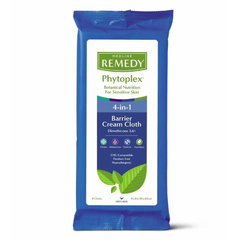 REMEDY__78200.1680059961.1000.1200-800 Medline Remedy Phytoplex 4-in-1 Barrier Cream Cloth (MSC092508) - Image 1