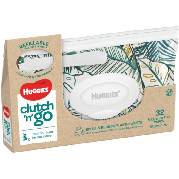 Huggies Baby Wipes Refillable Clutch ‘n’ Go (92786)