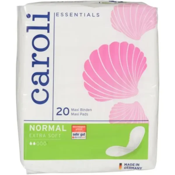 Abena Caroli Maxi Pads Normal Extra Soft Without Wings, Carton of 240 (SA34000902)