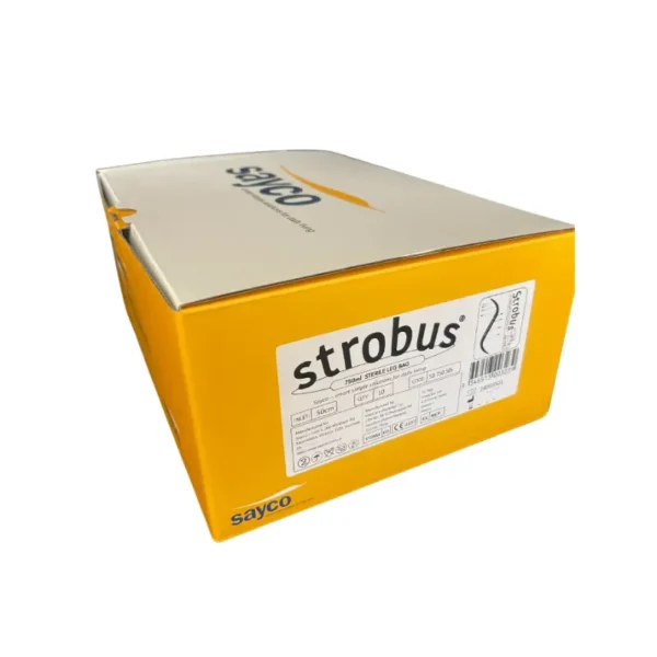 Sayco Strobus Sterile Leg Bag 750mL 50cm Inlet Tubing + 2 Straps