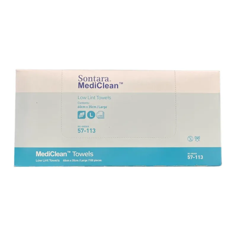 Sontara Mediclean Hand Towel 35cm X 60cm Large Sontara Mediclean Hand Towel 35cm X 60cm Large