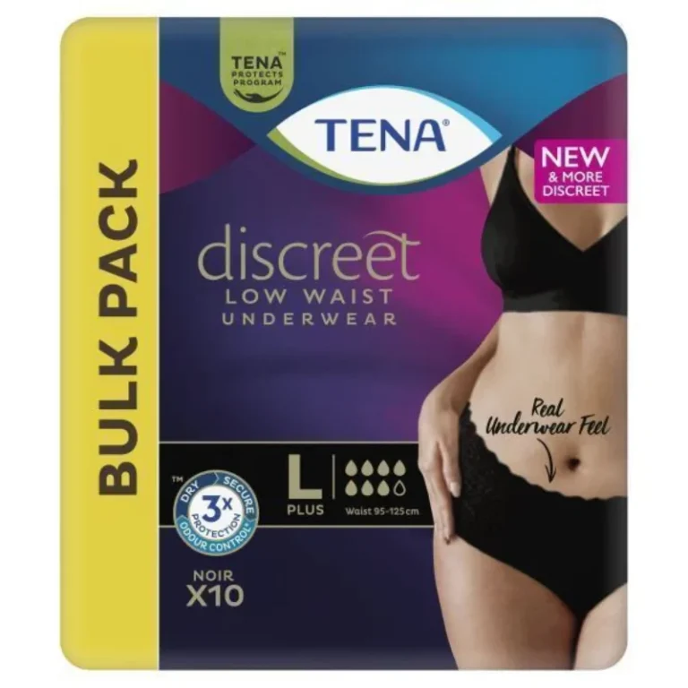 TENA Discreet Normal Low Waist Underwear Noir Pants