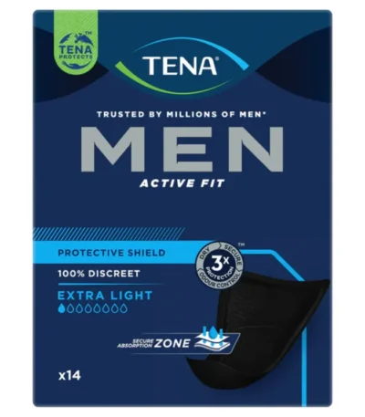 TENA Men Active Fit Protective Shield Extra Light Black