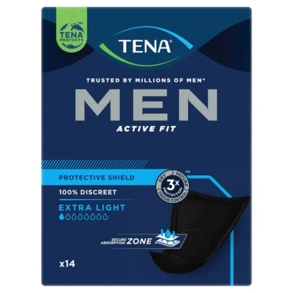 TENA Men Active Fit Protective Shield Extra Light Black