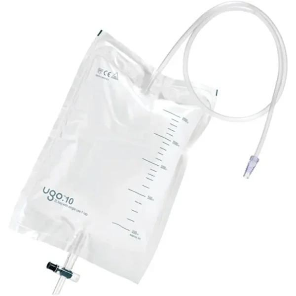 Ugo Drainage Bag 2000ml 90cm Tube Length 2L